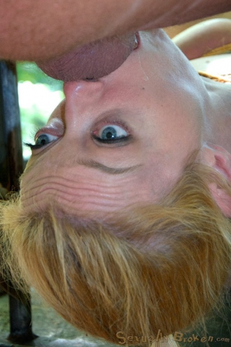 Покорные шлюшки Хейзел Гипнотик и Дарлинг наслаждаются тем, что их связывают в лесу 12