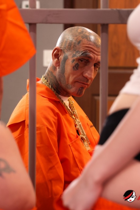 Альтернативный эротический Тюремный Фетиш Татуировка блондинки 13