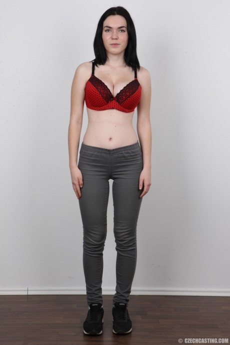 У любительницы Петры упругие сиськи и огромные соски, сфотографированные для кастинга 4